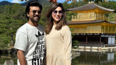 Ram Charan Jets Off to LA With Pregnant Wife Upasana Kamineni To Attend the 80th Golden Globe Awards (View Pics & Video)