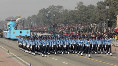 India 74th Republic Day | Parade 2023 Live Streaming: Watch March Past by Armed Forces, Tableaux Display, Acrobatic Motorcycle Ride and Fly-Past at Kartavya Path in Delhi