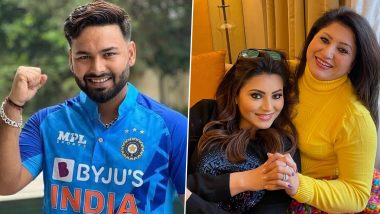 Urvashi Rautela’s Mother Meera Rautela Posts Rishabh Pant’s Pic and Wish Him Speedy Recovery; Netizens Troll Her Saying ‘Aapke Pyare Damaad Ji’