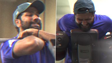 Rohit Sharma Hits the Gym Ahead of IND vs SL ODI Series, Shares Training Video on Instagram (Watch Video)