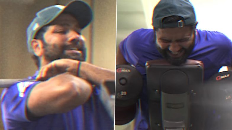 Rohit Sharma Hits the Gym Ahead of IND vs SL ODI Series, Shares Training Video on Instagram (Watch Video)