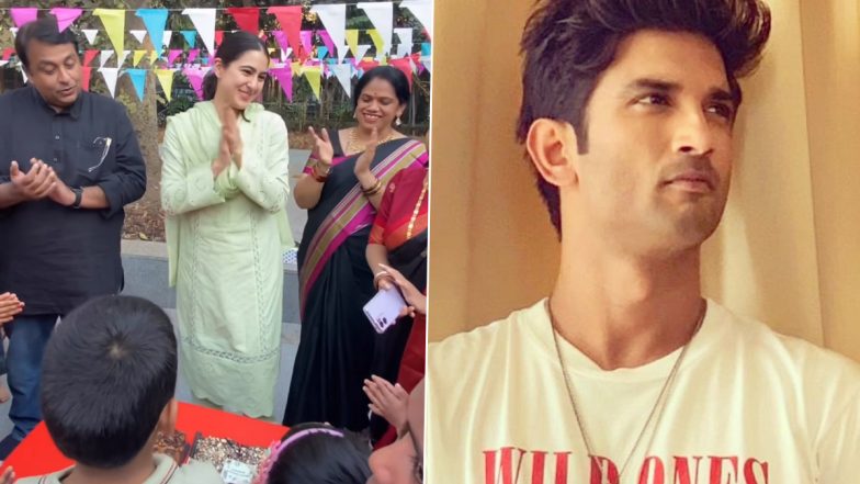 Sara Ali Khan Celebrates Sushant Singh Rajput's Birth Anniversary at Children's Shelter (Watch Video)