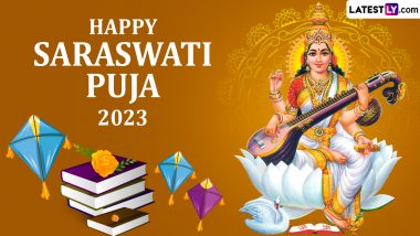 Happy Saraswati Puja 2023 Wishes & Basant Panchami Images: Send Vasant  Panchami Greetings, Messages, Quotes, WhatsApp GIFs and HD Wallpapers To  Celebrate the Occasion | 🙏🏻 LatestLY