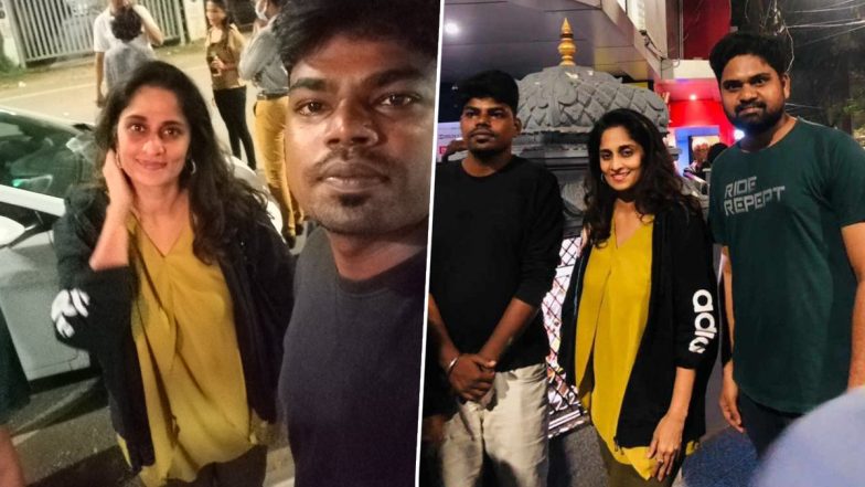 Thunivu Preview: Ajith Kumar’s Wife Shalini Poses With Fans Post the Show in Chennai; Pics Go Viral