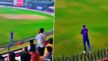 'Hamari Bhabhi Kaisi Ho, Sara Bhabhi Jaisi Ho,' Spectators Tease Shubman Gill During IND vs NZ 3rd ODI 2023 in Indore (Watch Video)