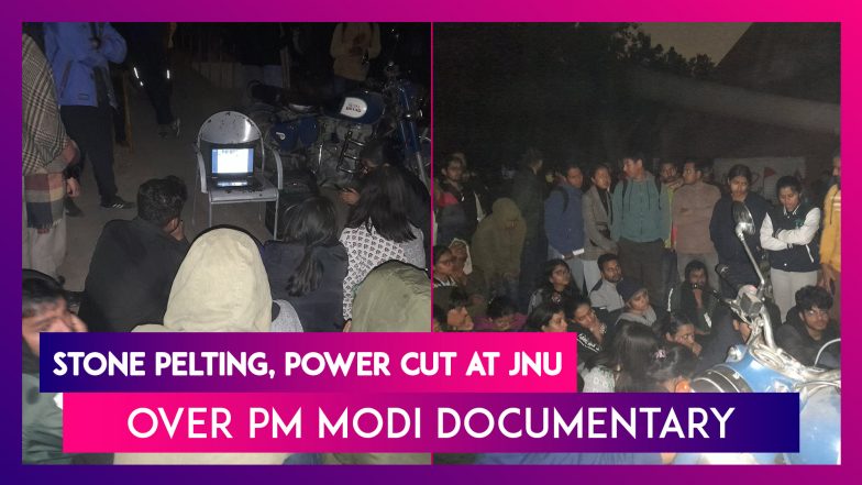 Stone Pelting, Power & Internet Cut At JNU Over PM Narendra Modi&rsquo;s BBC Documentary