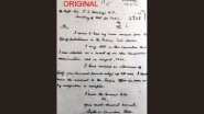 Subhash Chandra Bose Jayanti 2023: Photo of Netaji's Resignation Letter From Indian Civil Service Goes Viral Again