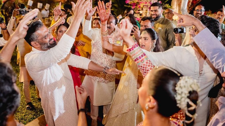 Suniel Shetty Shakes a Leg in This Unseen Pic From Athiya Shetty's Pre-Wedding Ceremony (View Post)