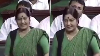 Joshimath Sinking: Sushma Swaraj's 2013 Lok Sabha Speech Warning Against Destruction of Environment in Uttarakhand in Name of Development Goes Viral (Watch Video)