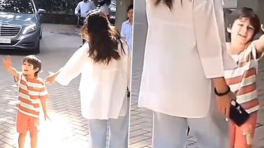 Taimur Yells ‘Camera Band Kar Saala’ at Paparazzi While They Try to Click Kareena Kapoor-Saif Ali Khan’s Son (Watch Video)