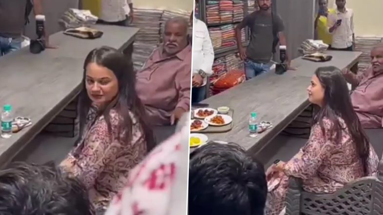 IAS Tina Dabi Munches Snacks While Shopping in Saree Shop, Netizens Slam 2015 UPSC Topper After Video Goes Viral