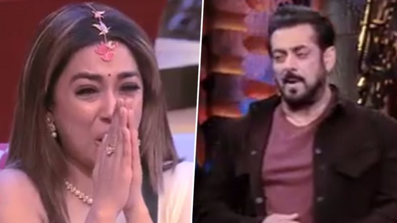 Bigg Boss 16: Tina Datta Cries Inconsolably, Begs to Leave the Reality Show After Being Constantly Blamed for Her Gameplay (Watch Video)