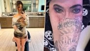 Travis Barker Gets Inked Again and His New Tattoo Is Wifey Kourtney Kardashian&rsquo;s Eyes (View Pics)