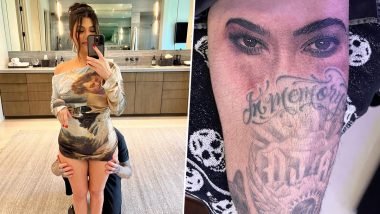 Travis Barker Gets Inked Again and His New Tattoo Is Wifey Kourtney Kardashian’s Eyes (View Pics)