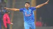 Umran Malik Breaks Jasprit Bumrah&rsquo;s Record of Fastest Delivery by an Indian Pacer, Bowls 155kph to Dismiss Dasun Shanaka During IND vs SL 1st T20I 2023