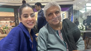Uorfi Javed Bumps Into Lyricist Javed Akhtar and Jokes Saying ‘Finally Met My Grandfather’