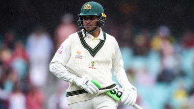 Usman Khawaja Becomes First Cricketer To Miss A Maiden Test Double Century While Batting in 190s Due To Innings Declaration