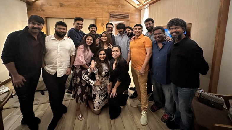 Varisu: Thalapathy Vijay, Rashmika Mandanna, Dil Raju, Radikaa Sarathkumar and Others Celebrate the Success of the Film (View Pics)