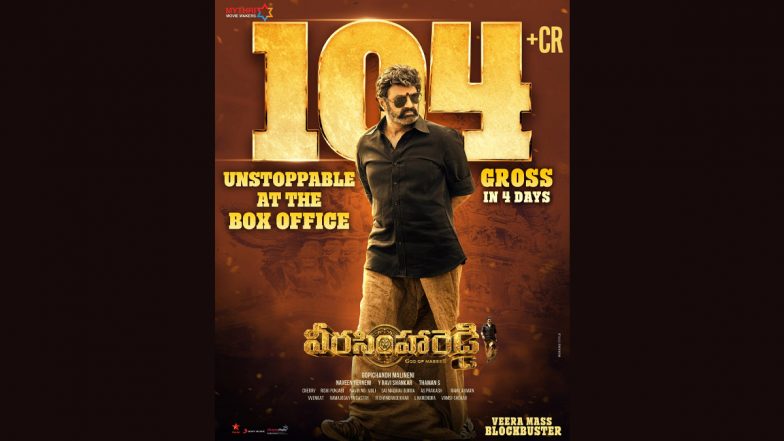 Veera Simha Reddy Box Office Collection Day 4: Nandamuri Balakrishna’s Action Drama Grosses Over Rs 104 Crore Worldwide!