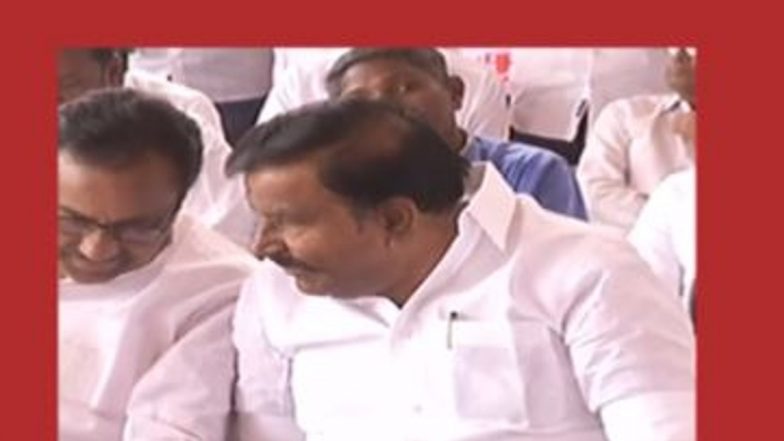 Erode East Assembly By-Election 2023: Tamil Nadu BJP Chief Annamalai Claims DMK Minister KN Nehru, Congress Candidate EVKS Elangovan Discussed 'Cash for Votes'; Tweets Video
