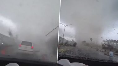 Violent Tornado Swallows a Car Completely and Just Disappears; Watch Scary Viral Video