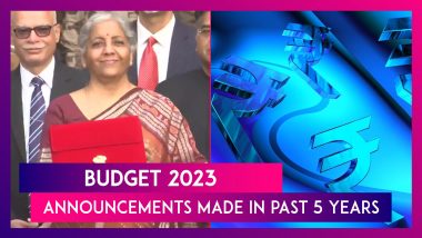 Budget 2023: Here's A Brief History Of Announcements Made In The Past Five Years