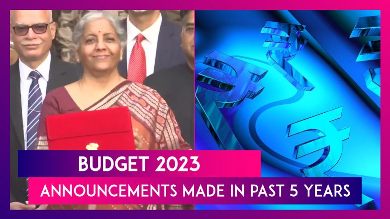 Budget 2023: Here's A Brief History Of Announcements Made In The Past Five Years