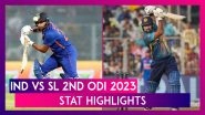 IND vs SL 2nd ODI 2023 Stat Highlights: All-Round India Clinch Series