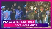 IND vs SL 1st T20I 2023 Stat Highlights: Young India Have Winning Start