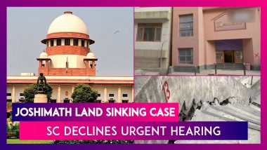 Joshimath Land Sinking Case: Supreme Court Declines Urgent Hearing On The Land Subsidence Issue; Says ‘Everything Important Can’t Come To SC’