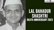 Lal Bahadur Shastri Death Anniversary 2023 Quotes & HD Images: Slogans, Photos and Wallpapers To Share Remembering the Indian Freedom Fighter and Former Prime Minister