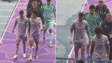 'Messi, Messi' Spectators Taunt Cristiano Ronaldo After Al-Nassr’s Defeat to Al-Ittihad in Saudi Super Cup (Watch Video)