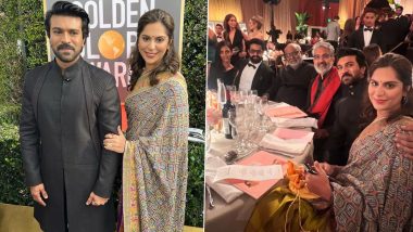 Golden Globes 2023: Ram Charan’s Wife Upasana Kamineni Pens Hearfelt Note to Celebrate the Success of RRR Team