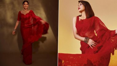 When Jacqueline Fernandez and Shriya Saran Had Their Own Moment in This Red Saree!