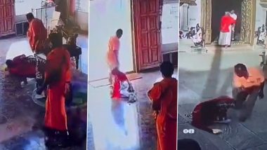 Karnataka Shocker: Woman Assaulted, Held by Hair and Dragged Outside Temple in Bengaluru; Video Goes Viral