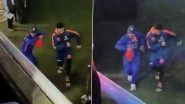 Virat Kohli Dances With Ishan Kishan After India&rsquo;s Win Against Sri Lanka at Eden Gardens With Laser Show in the Background (Watch Video)