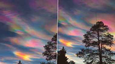 Rare Rainbow Clouds Appear Over Finland! Video of The Spectacular Atmospheric Phenomenon Will Wow You