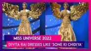 Miss Universe 2022: Divita Rai From India Dresses Like &lsquo;Sone Ki Chidiya&rsquo; For The National Costume Round