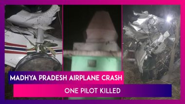 Madhya Pradesh Airplane Crash: Aircraft Crashes Into Temple In Rewa District During Training, One Pilot Killed