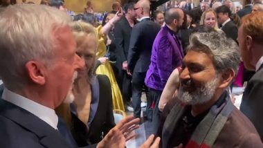 RRR: James Cameron Tells SS Rajamouli 'If You Ever Wanna Make a Movie Over Here, Let's Talk'! (Watch Video)