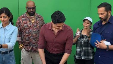 Sidharth Malhotra Celebrates His Birthday With Rohit Shetty on Sets of Indian Police Force