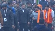 Sanjay Raut Joins Rahul Gandhi-Led Bharat Jodo Yatra in Jammu and Kashmir&rsquo;s Kathua (Watch Video)