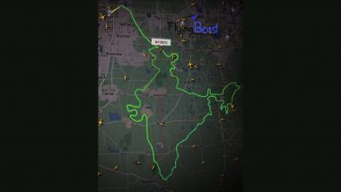 Gaurav Taneja, YouTuber and Pilot, Draws India Map in Sky on Republic Day as Part of 'Aasman Mein Bharat’ Mission