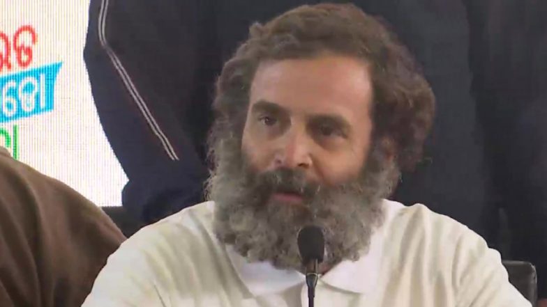 Rahul Gandhi Dares Union Home Minister Amit Shah to Walk From Jammu to Lal Chowk, If Situation Is Good in State (Watch Video)