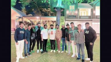 Indian Cricketers Meet Superstar Junior NTR Ahead of 1st ODI Against New Zealand in Hyderabad (See Pics)