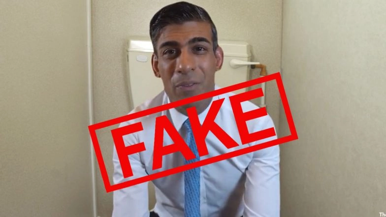 Did Rishi Sunak Deliver Video Message on New Year 2023 From Toilet? Edited Footage of UK Prime Minister With Flush Tank in Background Goes Viral