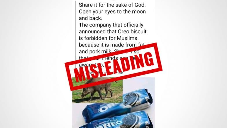 Are Oreo Biscuits Halal? Check the Truth Behind Viral Post That Claims Famous Cookies Contain ‘Fat & Pork Milk’