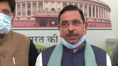 Parliament Budget Session 2023 To Begin on January 31, Continue Till April 6, Says Parliamentary Affairs Minister Pralhad Joshi