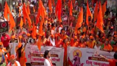 Maharashtra: Sakal Hindu Samaj Takes Out March To Protest Against ‘Love Jihad’, Illegal Conversions and Cow Slaughter in Pune