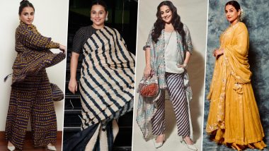 Vidya Balan Birthday: A Look at Her Best Fashion Avatars, One Outfit at a Time!